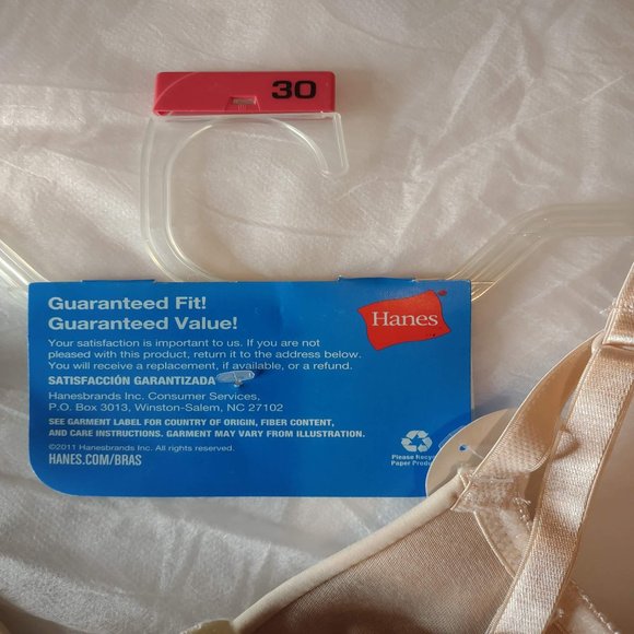 NEW Hanes Super Soft Girls Convertible Strap Bra Molded Underwire Size 30 NWT - Picture 6 of 7